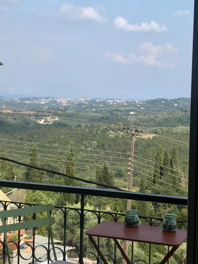 Schoenes Familienappartement In Pelekas, Corfu Mit Meerblick Zewnętrze zdjęcie