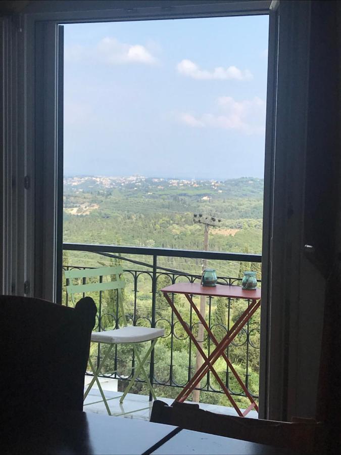 Schoenes Familienappartement In Pelekas, Corfu Mit Meerblick Zewnętrze zdjęcie