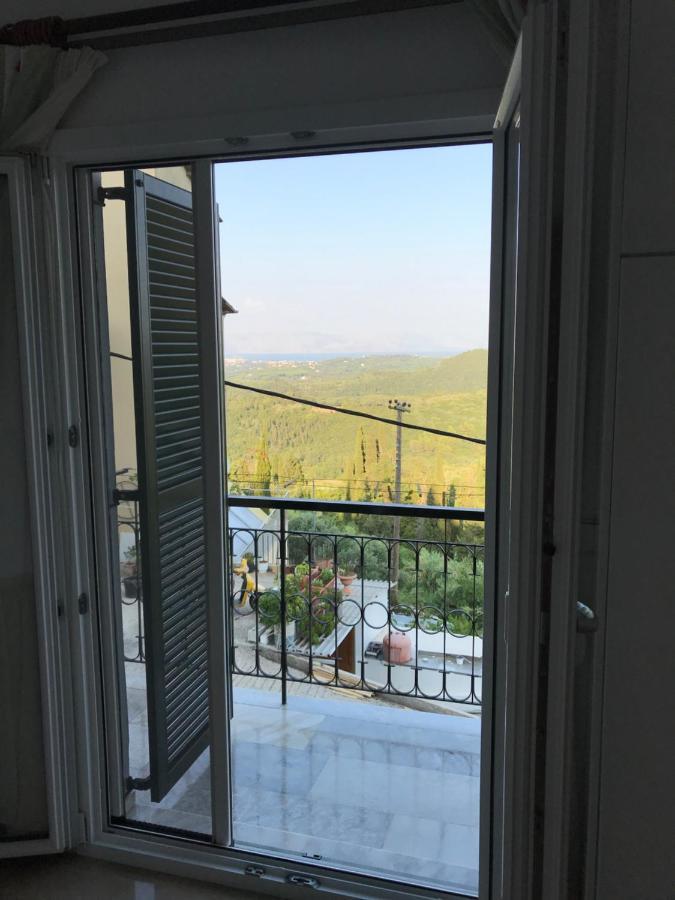 Schoenes Familienappartement In Pelekas, Corfu Mit Meerblick Zewnętrze zdjęcie