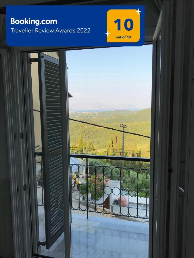 Schoenes Familienappartement In Pelekas, Corfu Mit Meerblick Zewnętrze zdjęcie