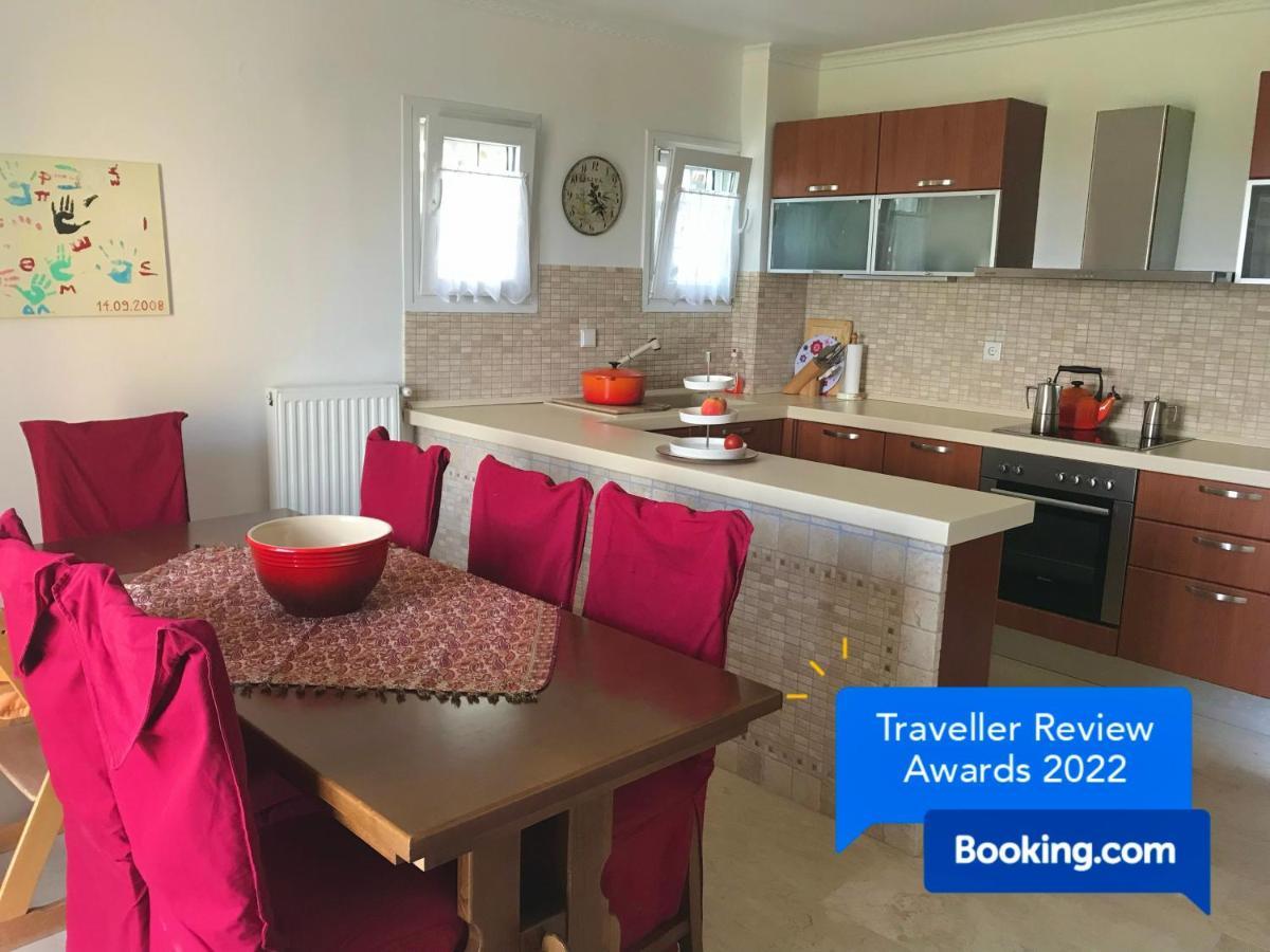 Schoenes Familienappartement In Pelekas, Corfu Mit Meerblick Zewnętrze zdjęcie