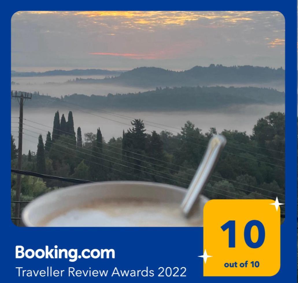 Schoenes Familienappartement In Pelekas, Corfu Mit Meerblick Zewnętrze zdjęcie