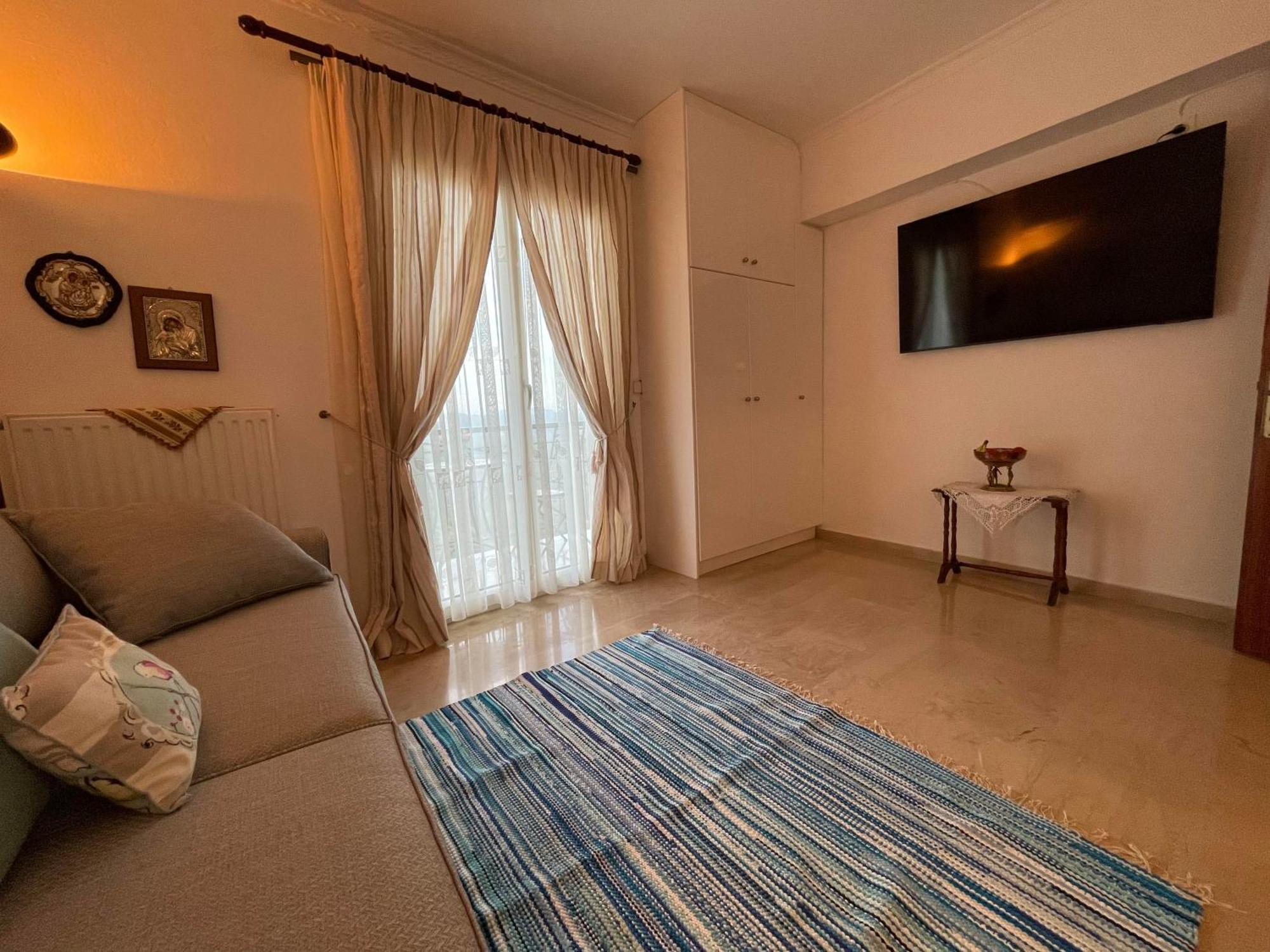 Schoenes Familienappartement In Pelekas, Corfu Mit Meerblick Zewnętrze zdjęcie